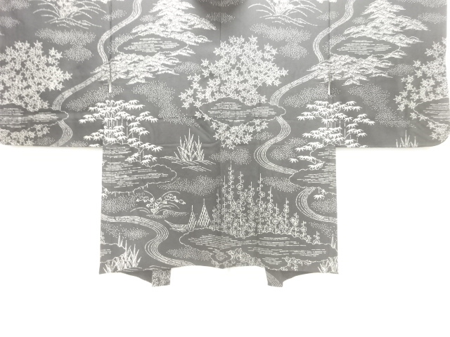 流水に松竹梅模様羽織